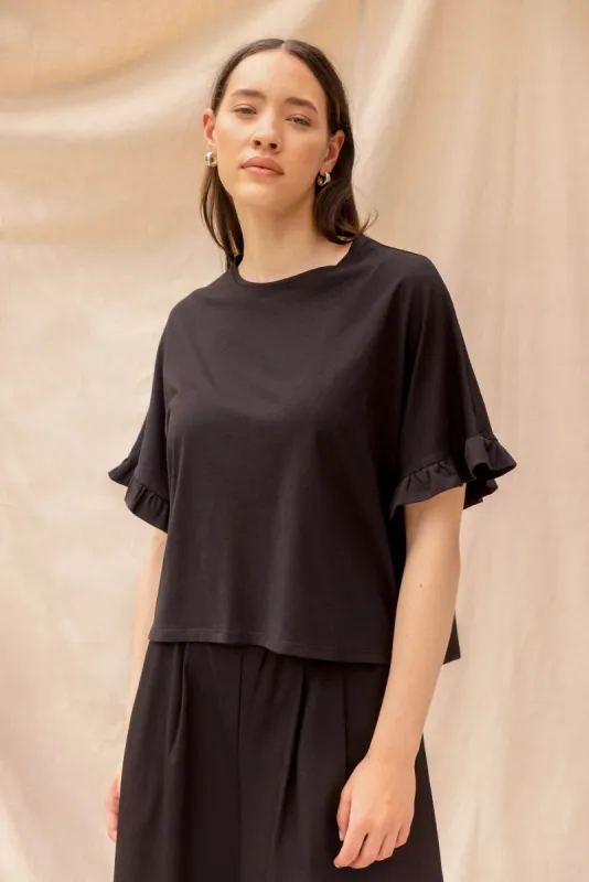 Ripple Tee | Black sold by ReCreate