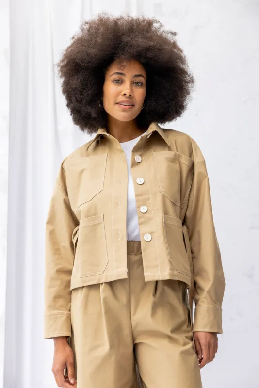 Boston Jacket | Tan sold by ReCreate