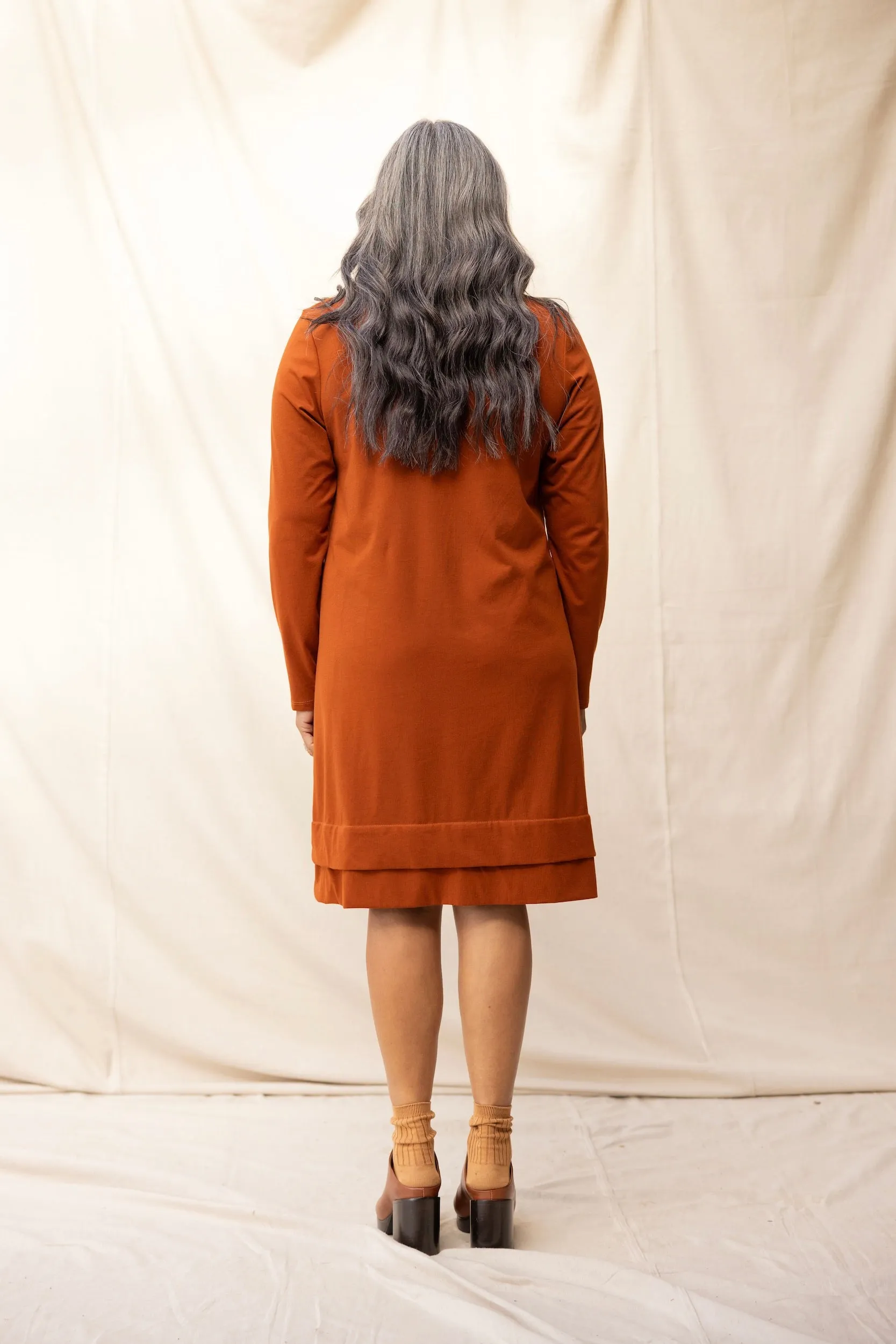 Fig Dress | Chestnut sold by ReCreate product image thumbnail 3