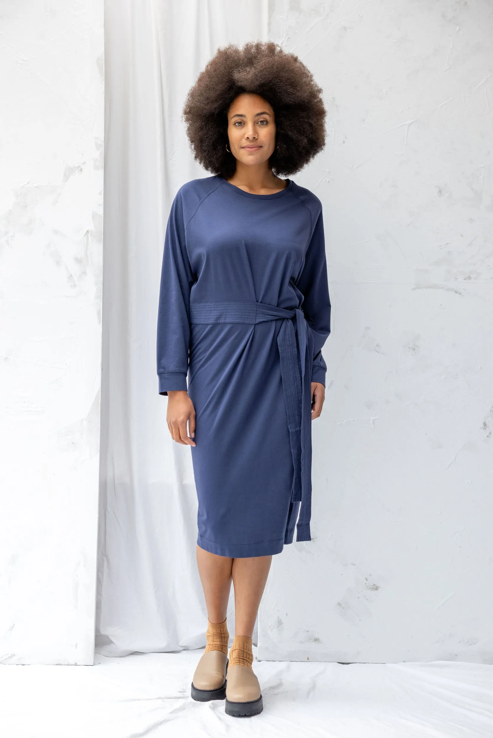 Unbound Dress | Soft Navy sold by ReCreate