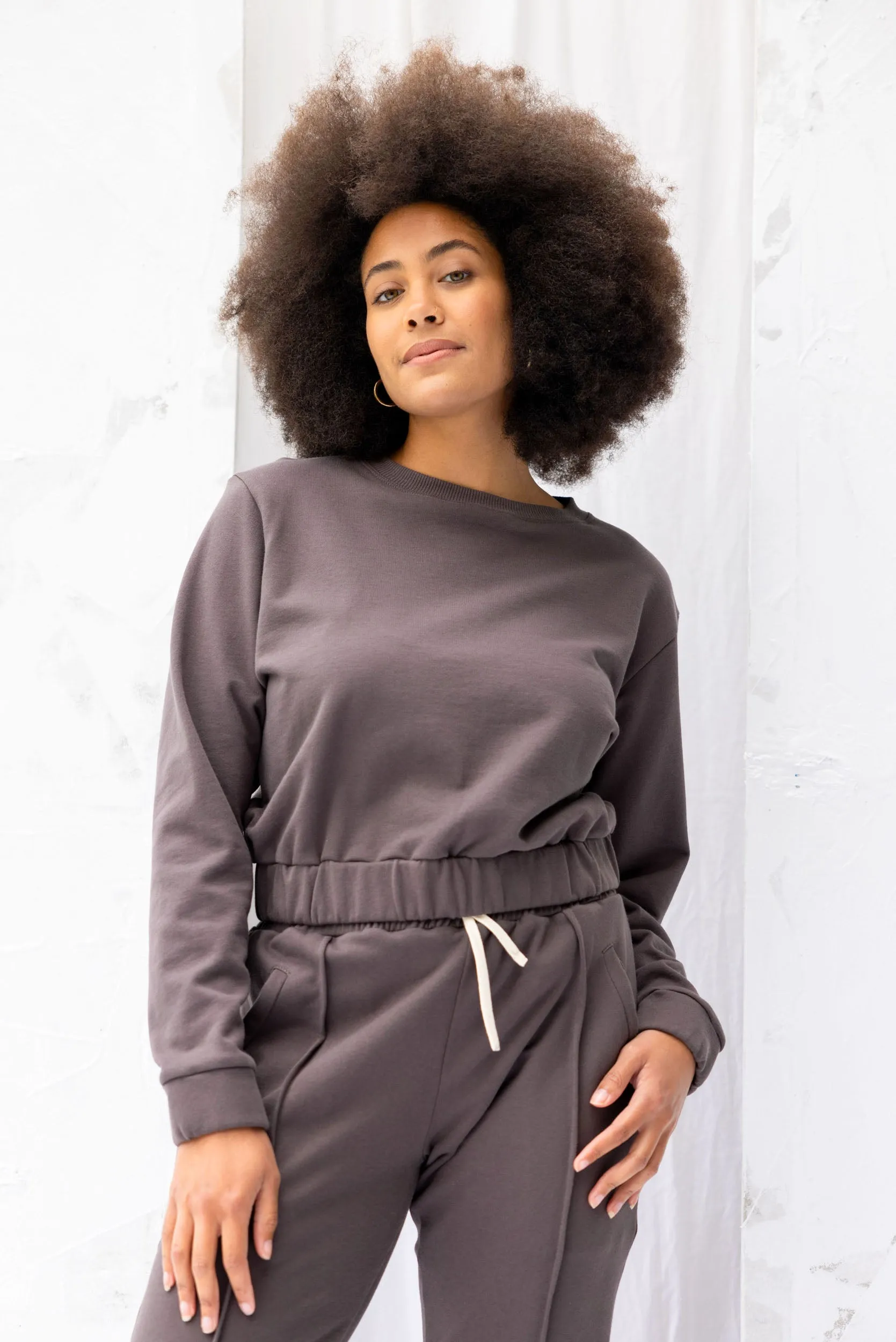 Ivy Sweatshirt | Charcoal sold by ReCreate product image thumbnail 3