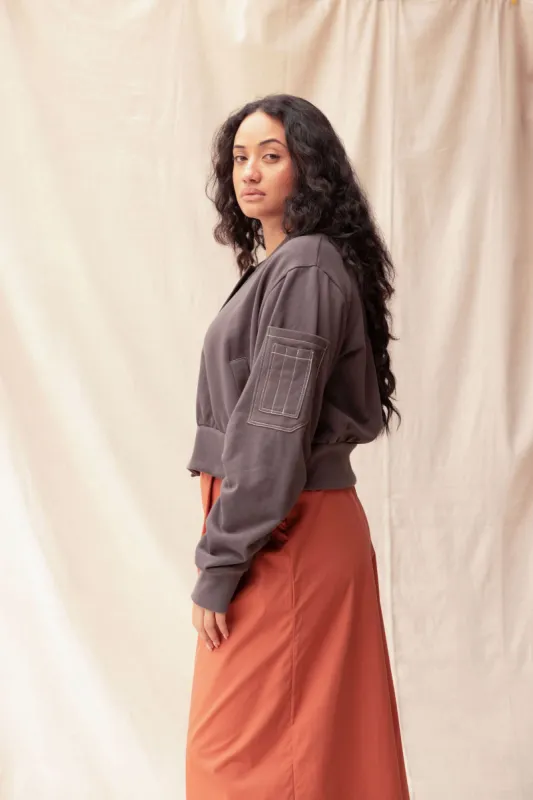 Dylan Jacket | Charcoal sold by ReCreate