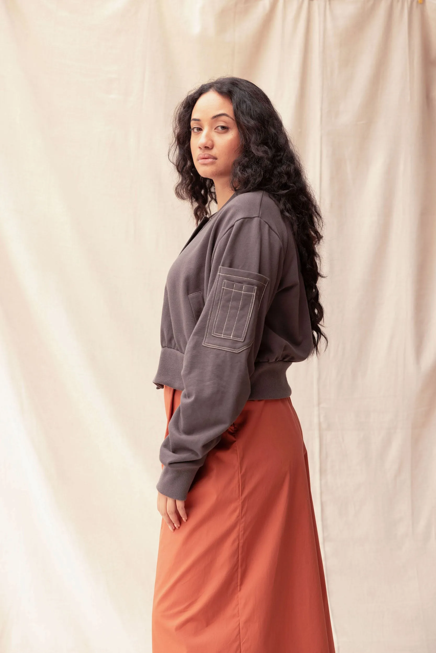 Dylan Jacket | Charcoal sold by ReCreate