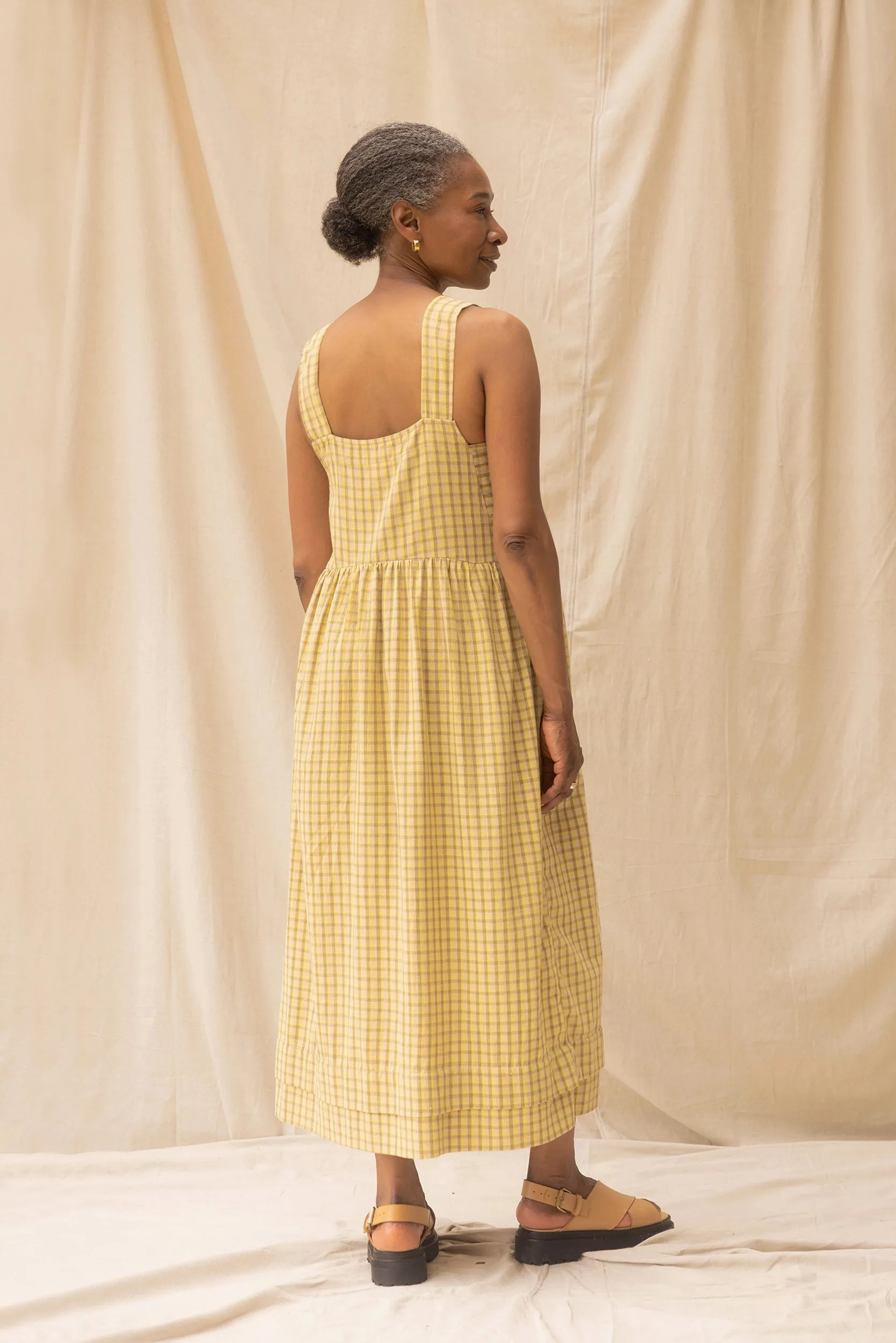 Ash Dress | Daisy Check (L only) sold by ReCreate product image thumbnail 5