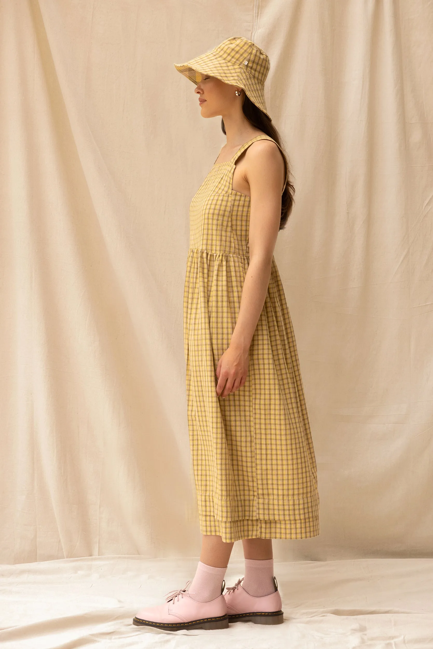 Ash Dress | Daisy Check (L only) sold by ReCreate product image thumbnail 3