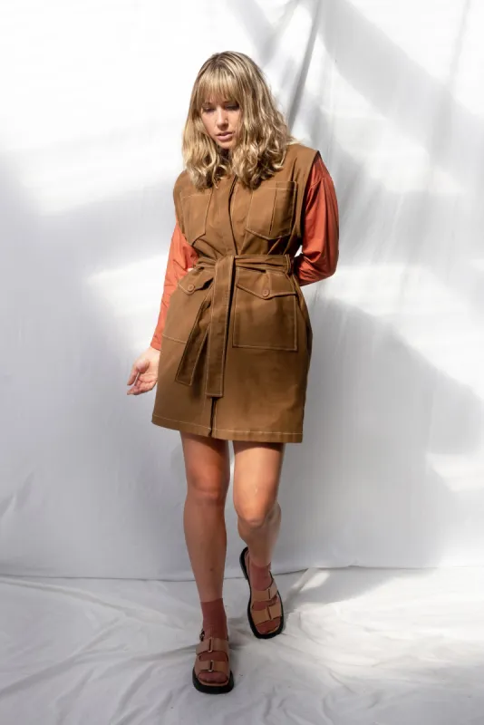 Pinnacle Dress | Walnut sold by ReCreate