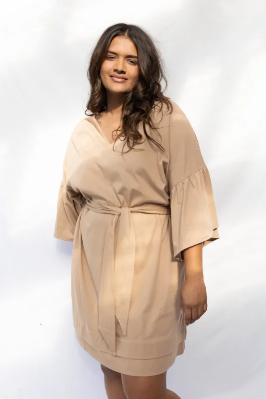 Latitude Dress | Clay (S only) sold by ReCreate