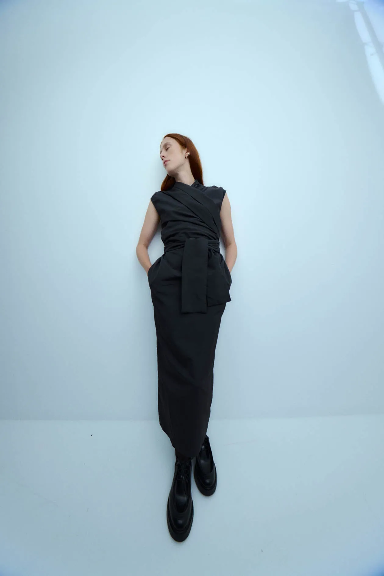 Chaimberlain Dress in Nylon sold by Harris Tapper
