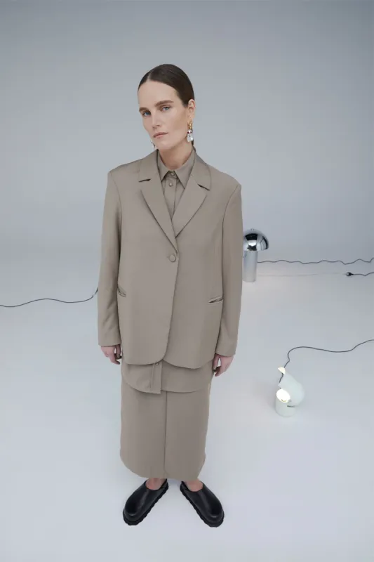 Tuxedo Skirt Mushroom sold by Harris Tapper