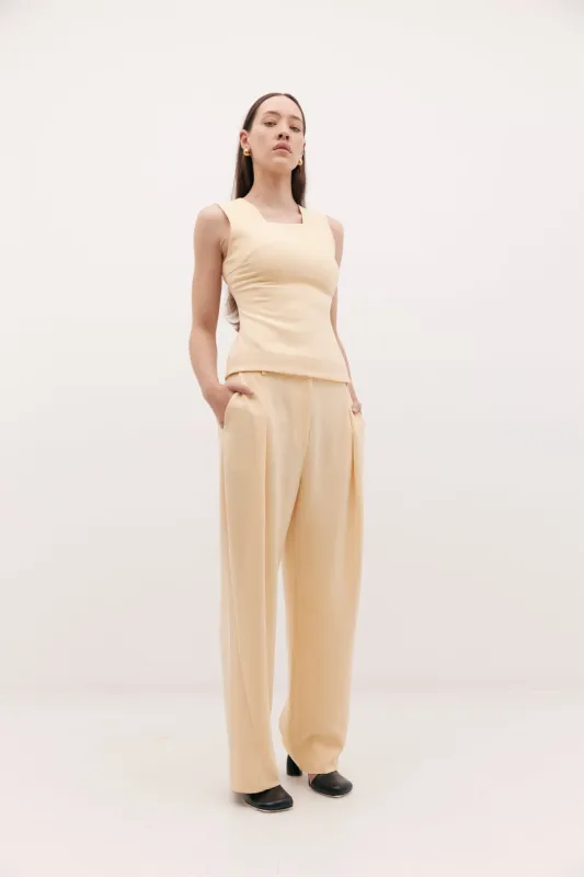 Abel Trouser Peach Suiting sold by Harris Tapper