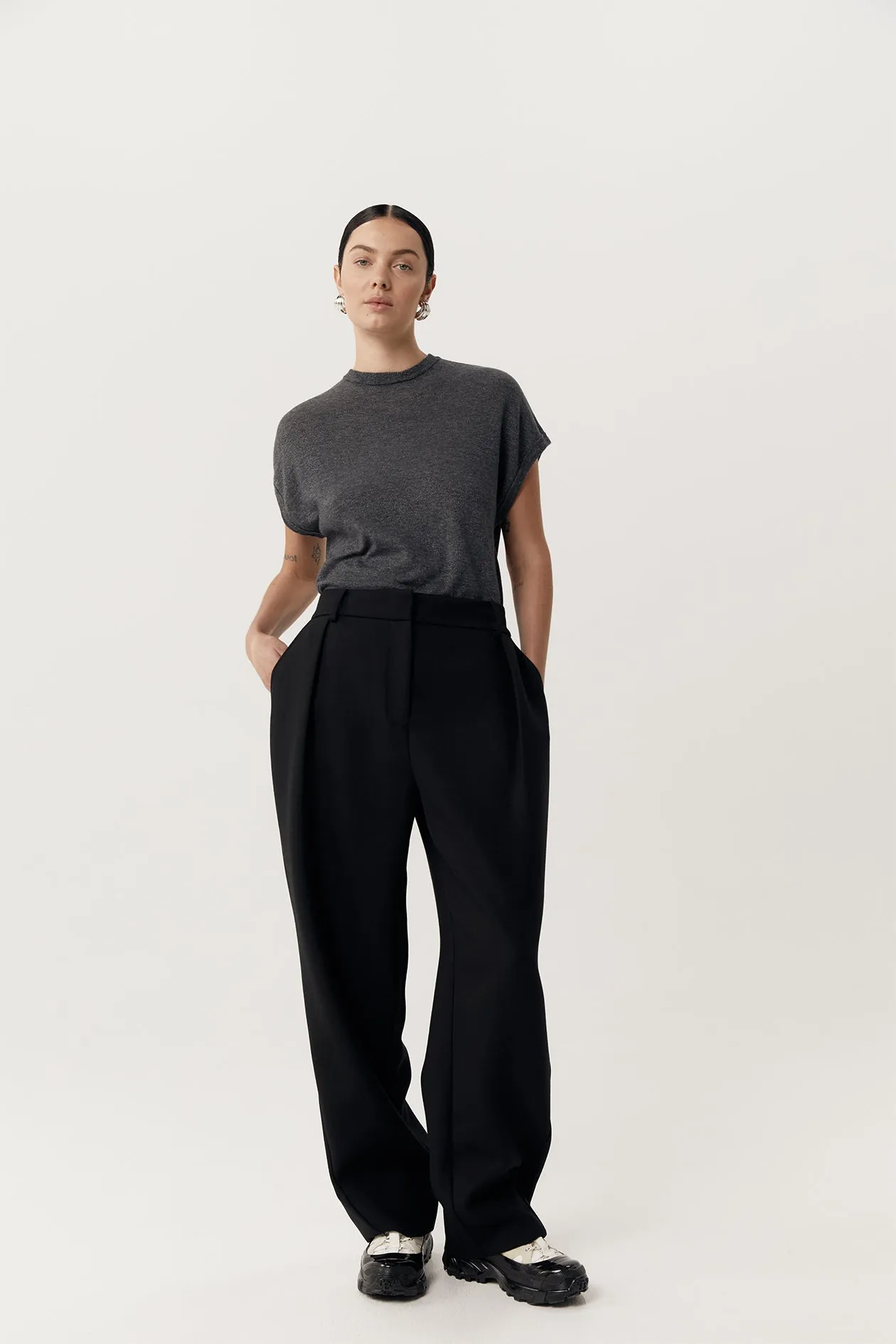 Jules Knit Vest sold by Harris Tapper