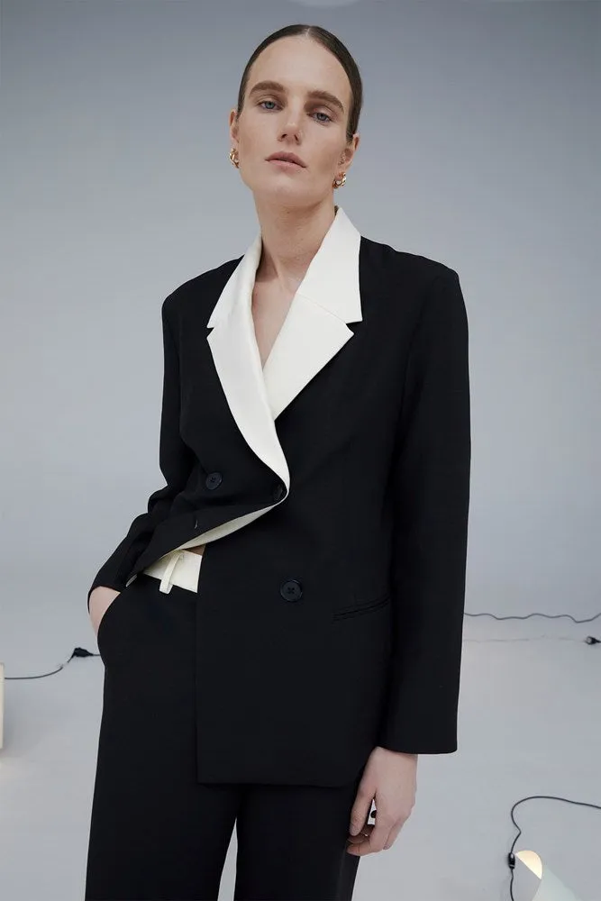 Tuxedo Trouser Black and Ivory sold by Harris Tapper product image thumbnail 2