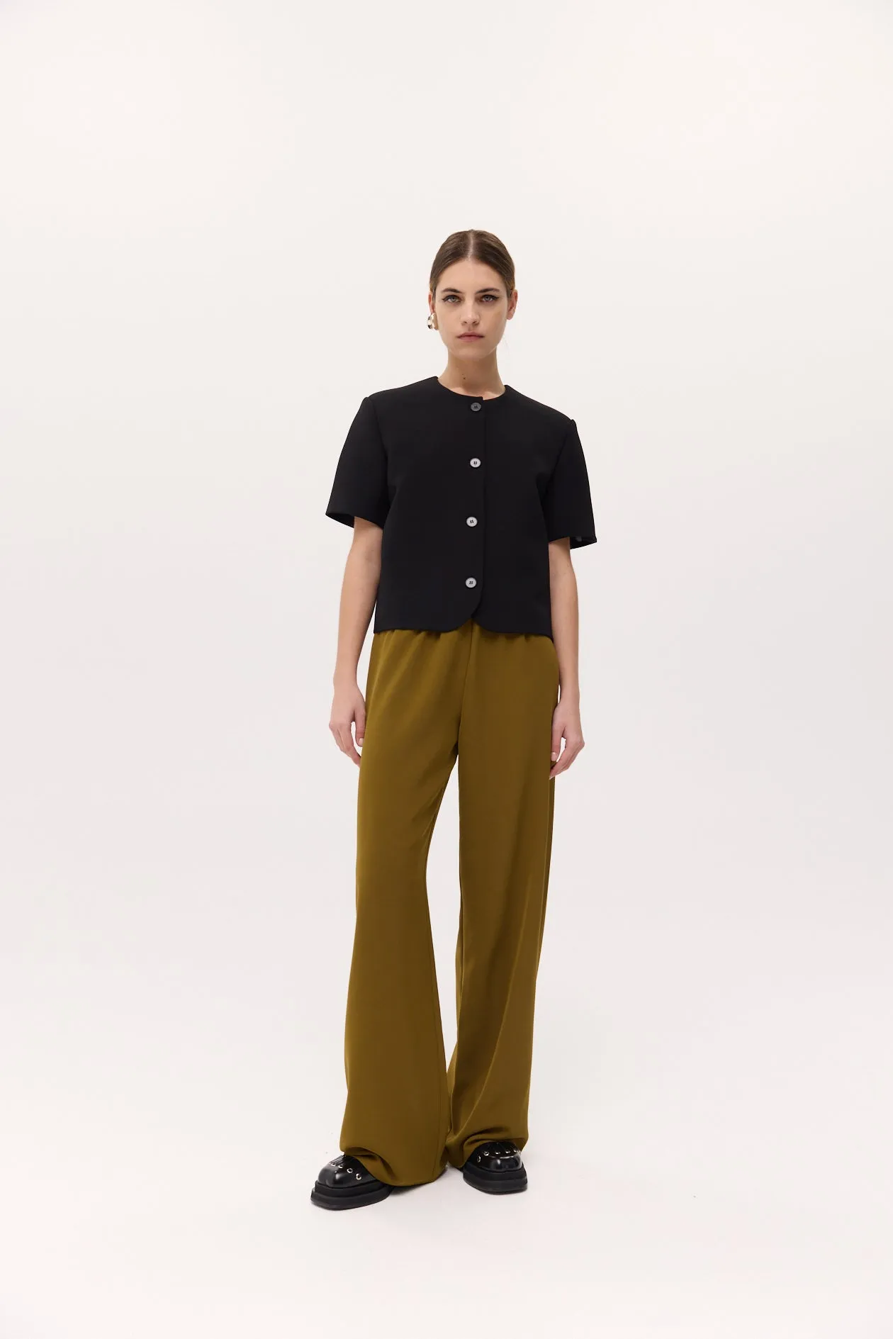 Short Sleeve Tilmens Jacket in Bonded Suiting sold by Harris Tapper