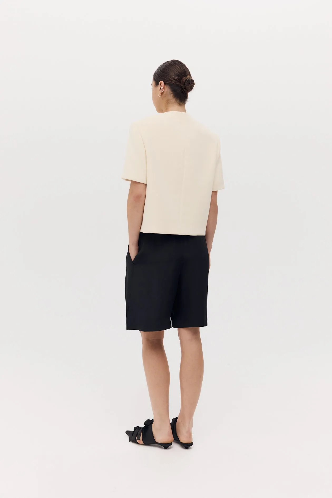 Short Sleeve Tilmens Jacket in Bonded Suiting sold by Harris Tapper product image thumbnail 4