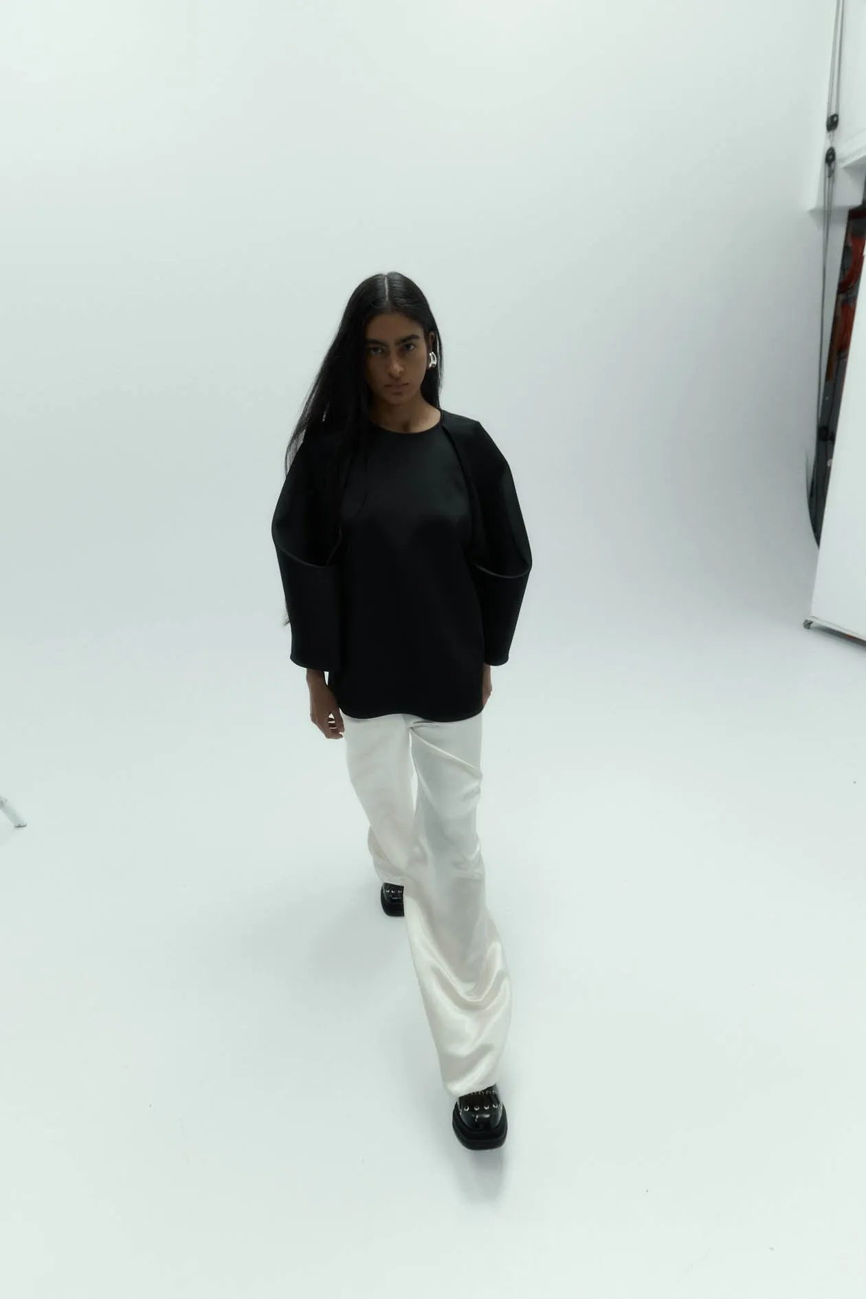 Irving Trouser in Satin sold by Harris Tapper product image thumbnail 3