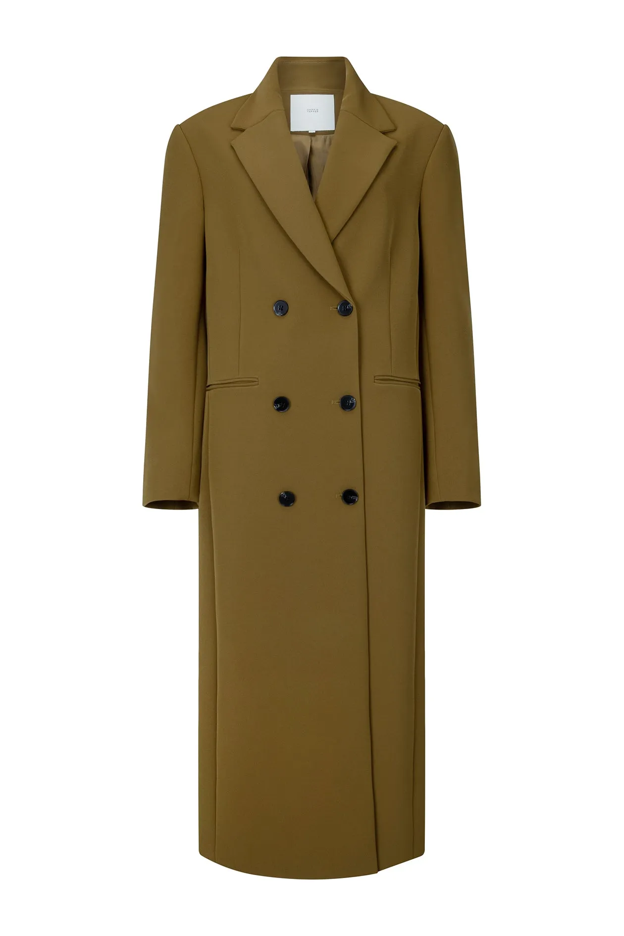Long Egon Coat in Bonded Suiting sold by Harris Tapper product image thumbnail 2