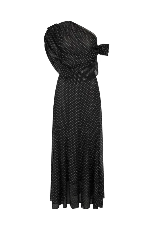 Lucille Dress in Silk Georgette sold by Harris Tapper