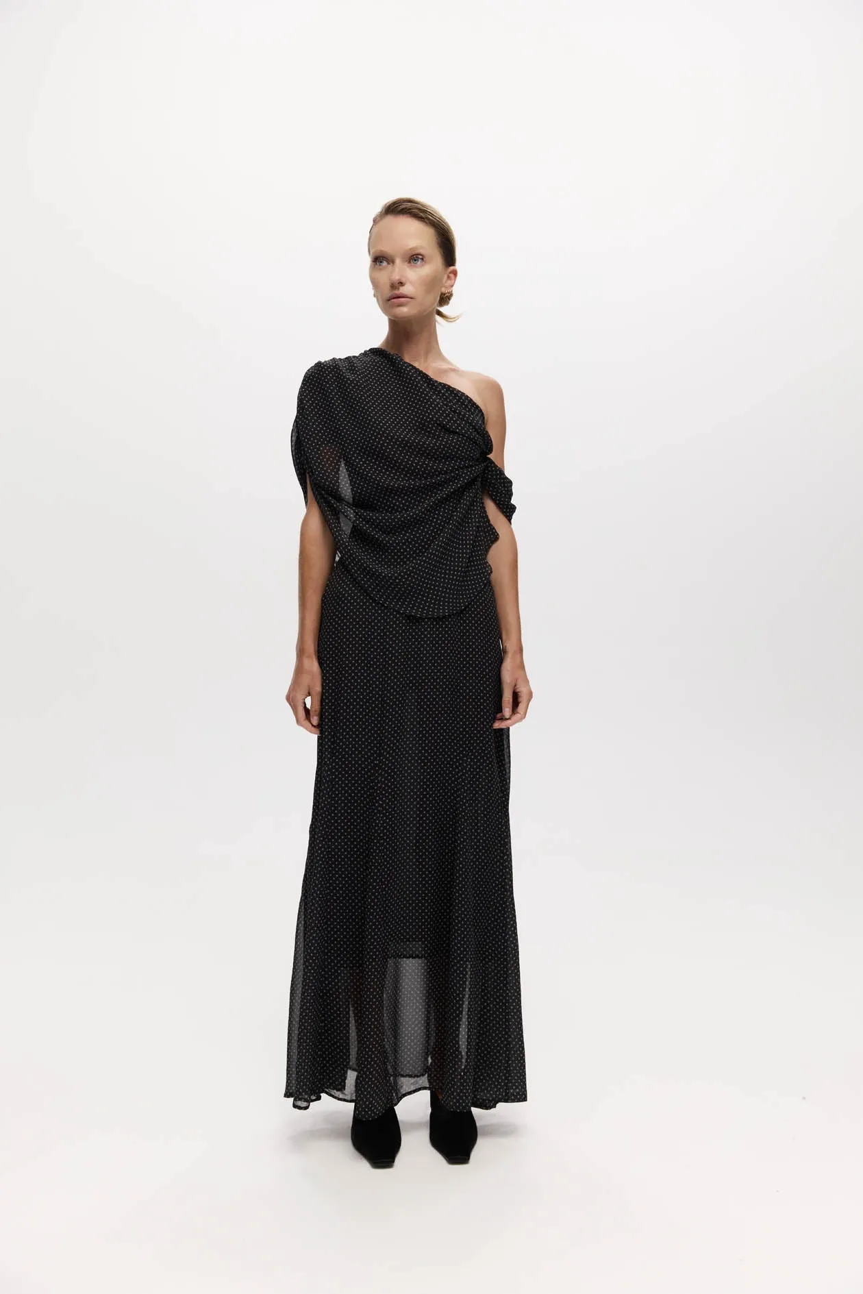 Lucille Dress in Silk Georgette sold by Harris Tapper product image thumbnail 3