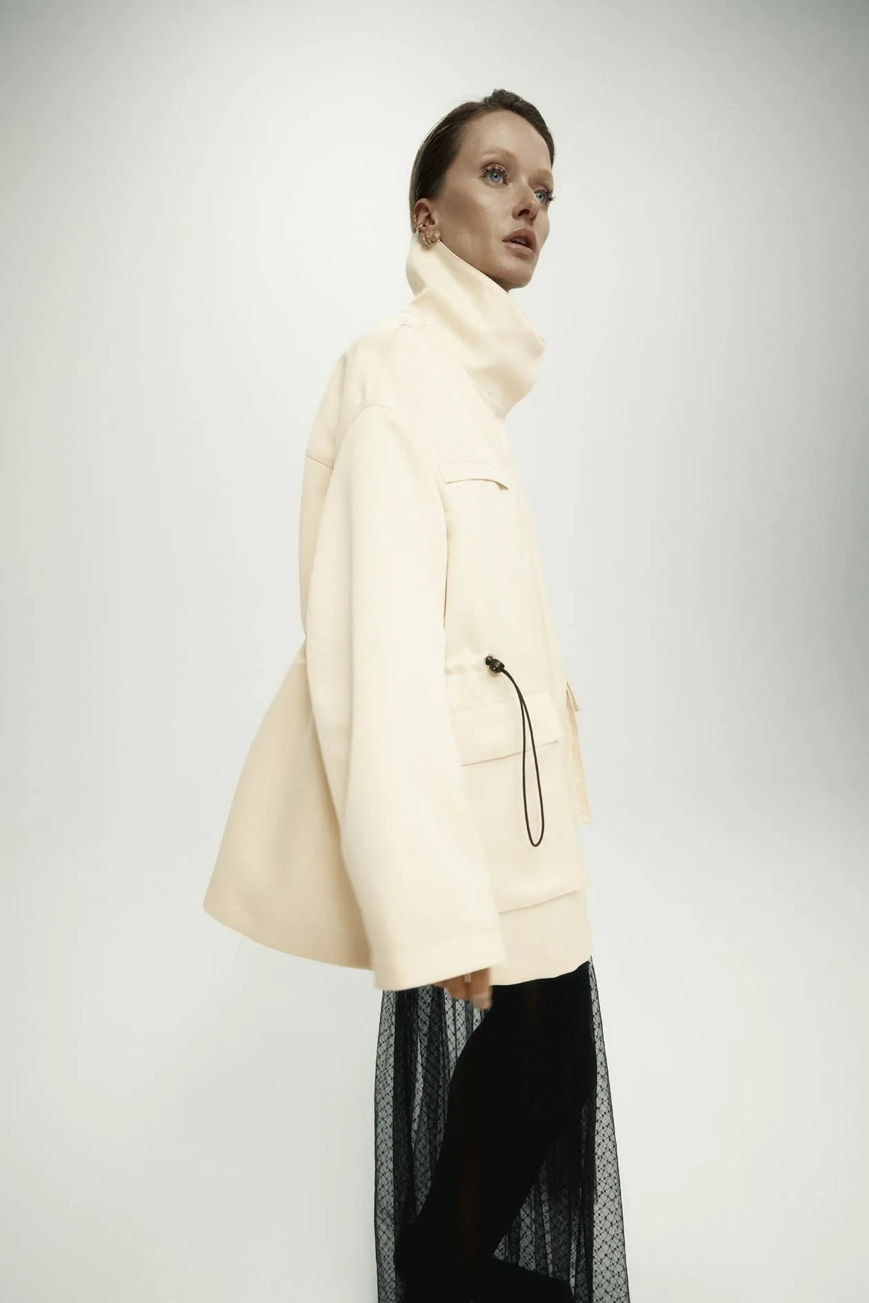 Balmoral Parka in Satin sold by Harris Tapper product image thumbnail 4