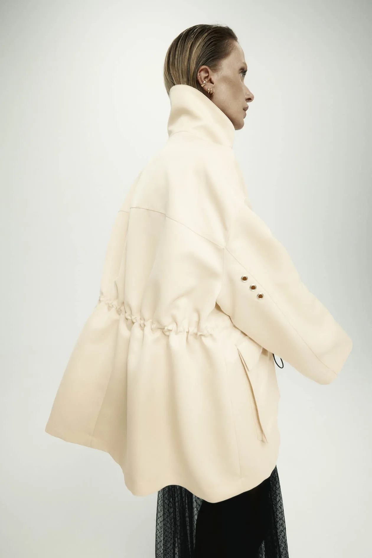 Balmoral Parka in Satin sold by Harris Tapper product image thumbnail 2