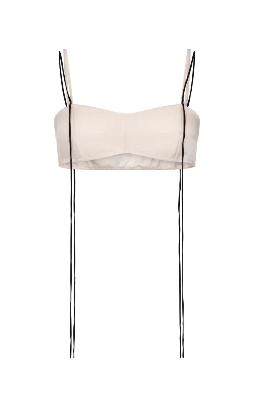 Dhalia Bra in Silk Satin sold by Harris Tapper