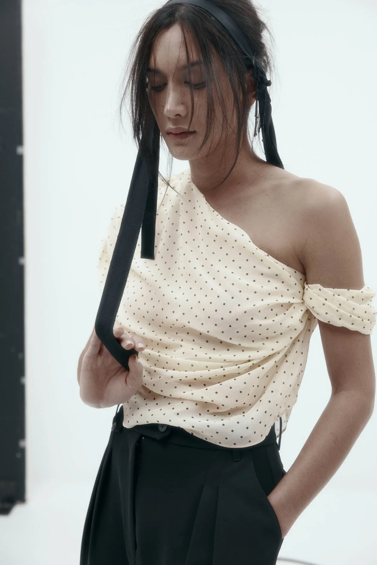 Lucille Top in Silk Georgette sold by Harris Tapper product image thumbnail 2