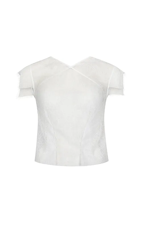 Camilla Top in Lace sold by Harris Tapper