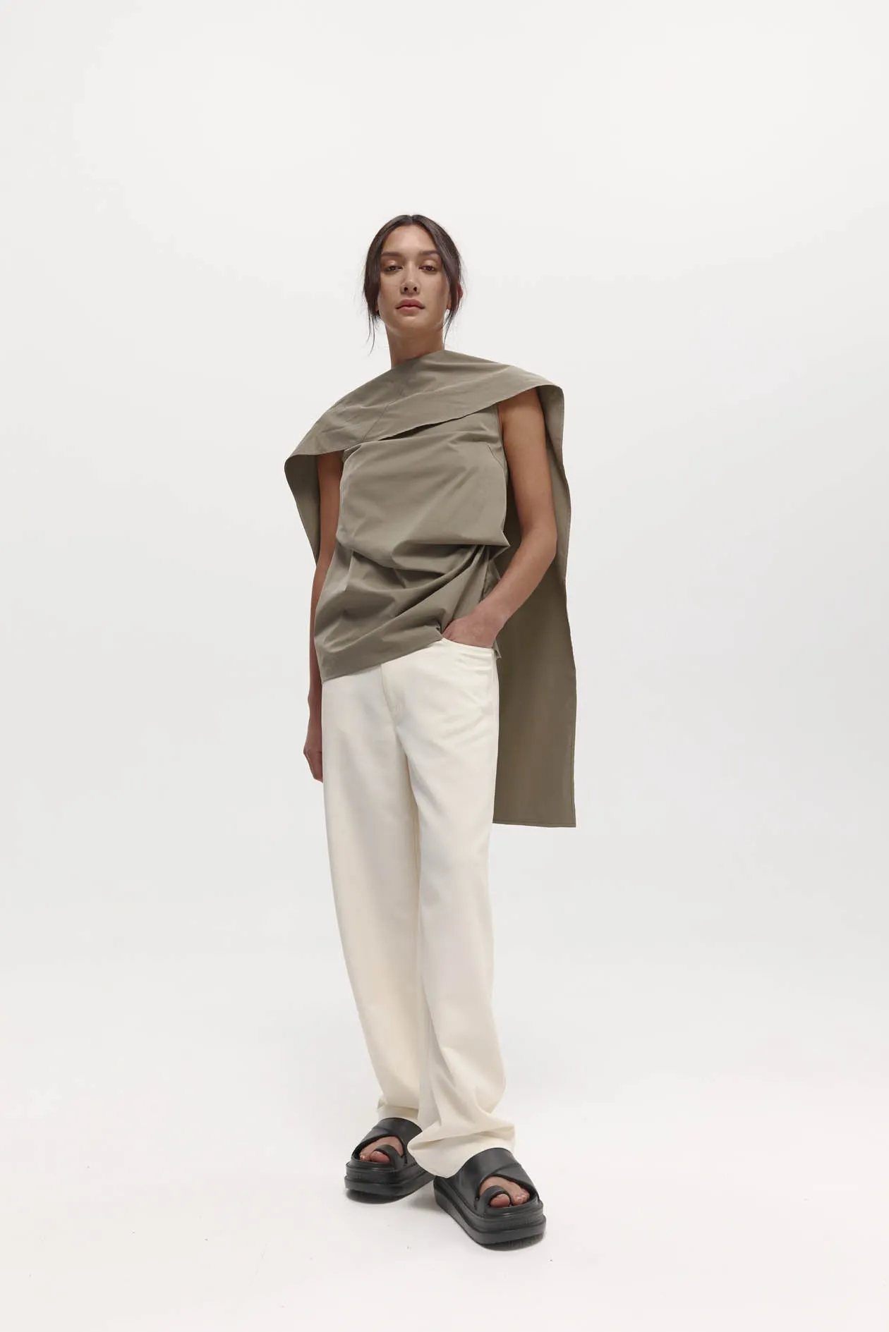 Laro Top in Tech Taffeta sold by Harris Tapper product image thumbnail 4