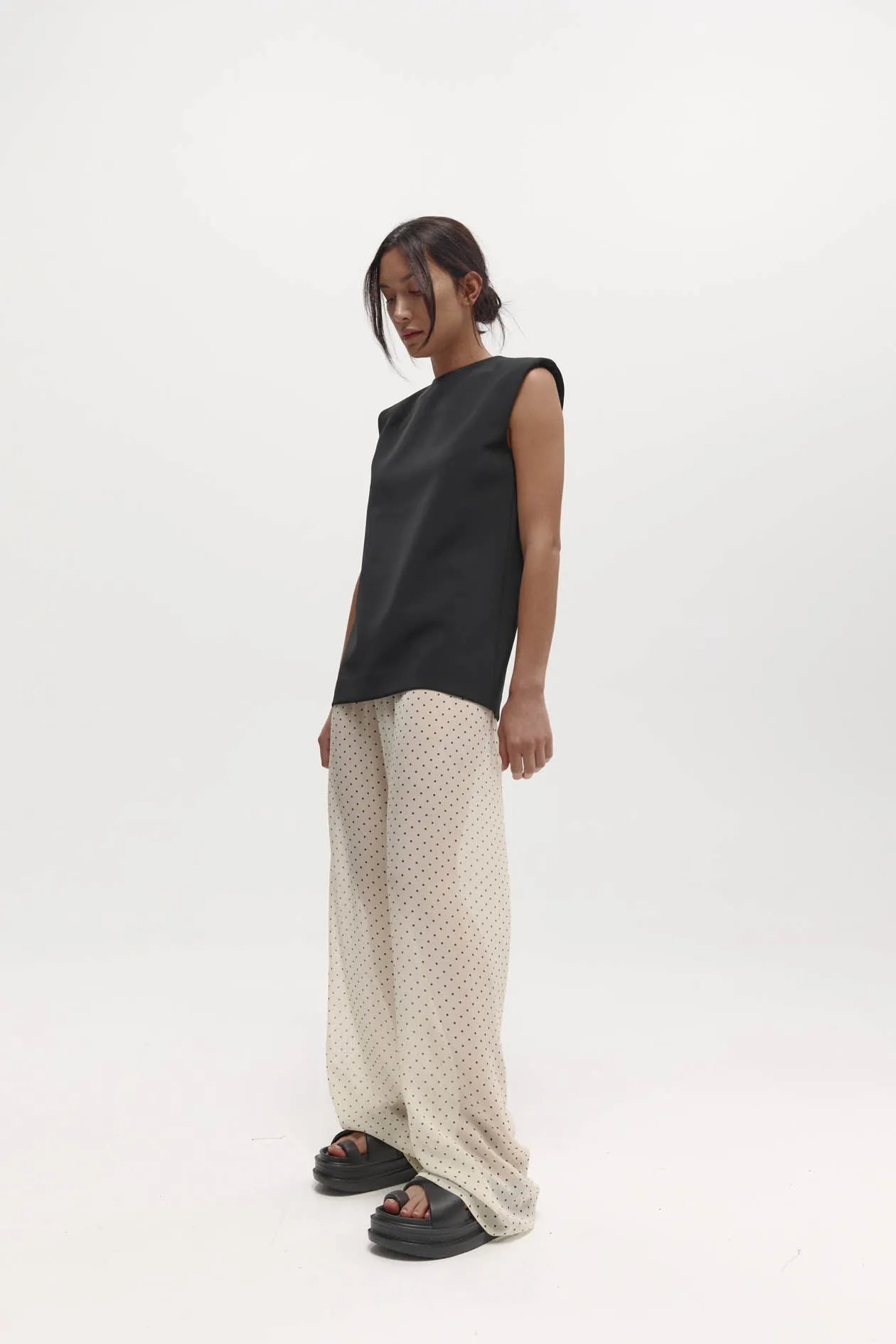 Irving Trouser in Silk Georgette sold by Harris Tapper product image thumbnail 4