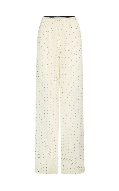 Irving Trouser in Silk Georgette sold by Harris Tapper