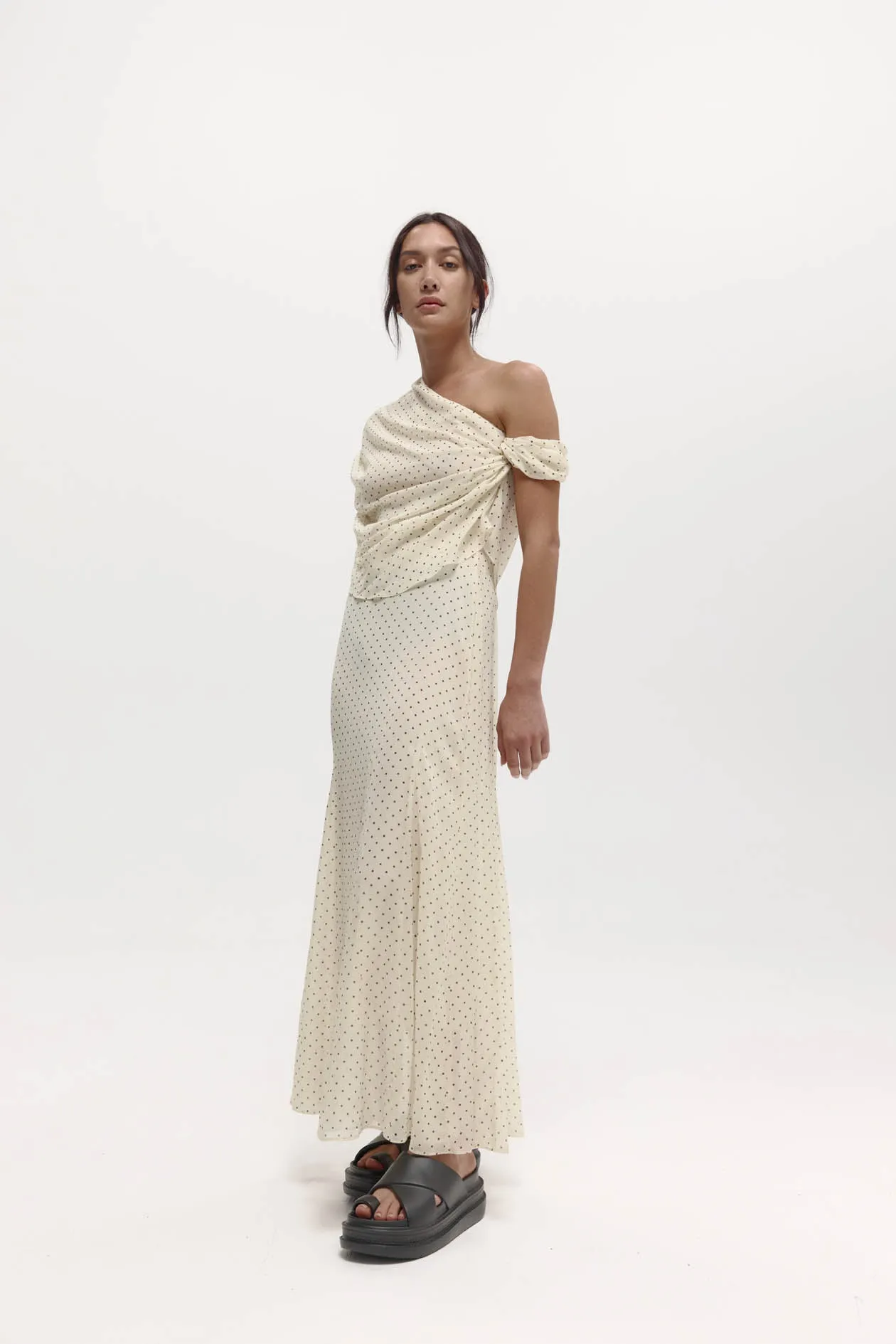 Lucille Dress in Silk Georgette sold by Harris Tapper product image thumbnail 3