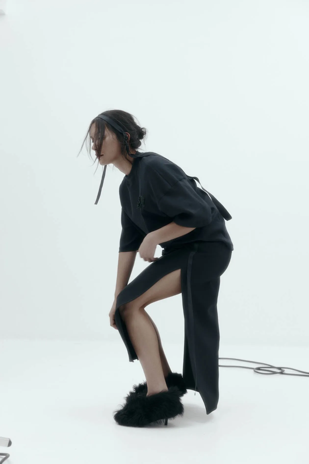 Viktor Skirt in Bonded Suiting sold by Harris Tapper product image thumbnail 2