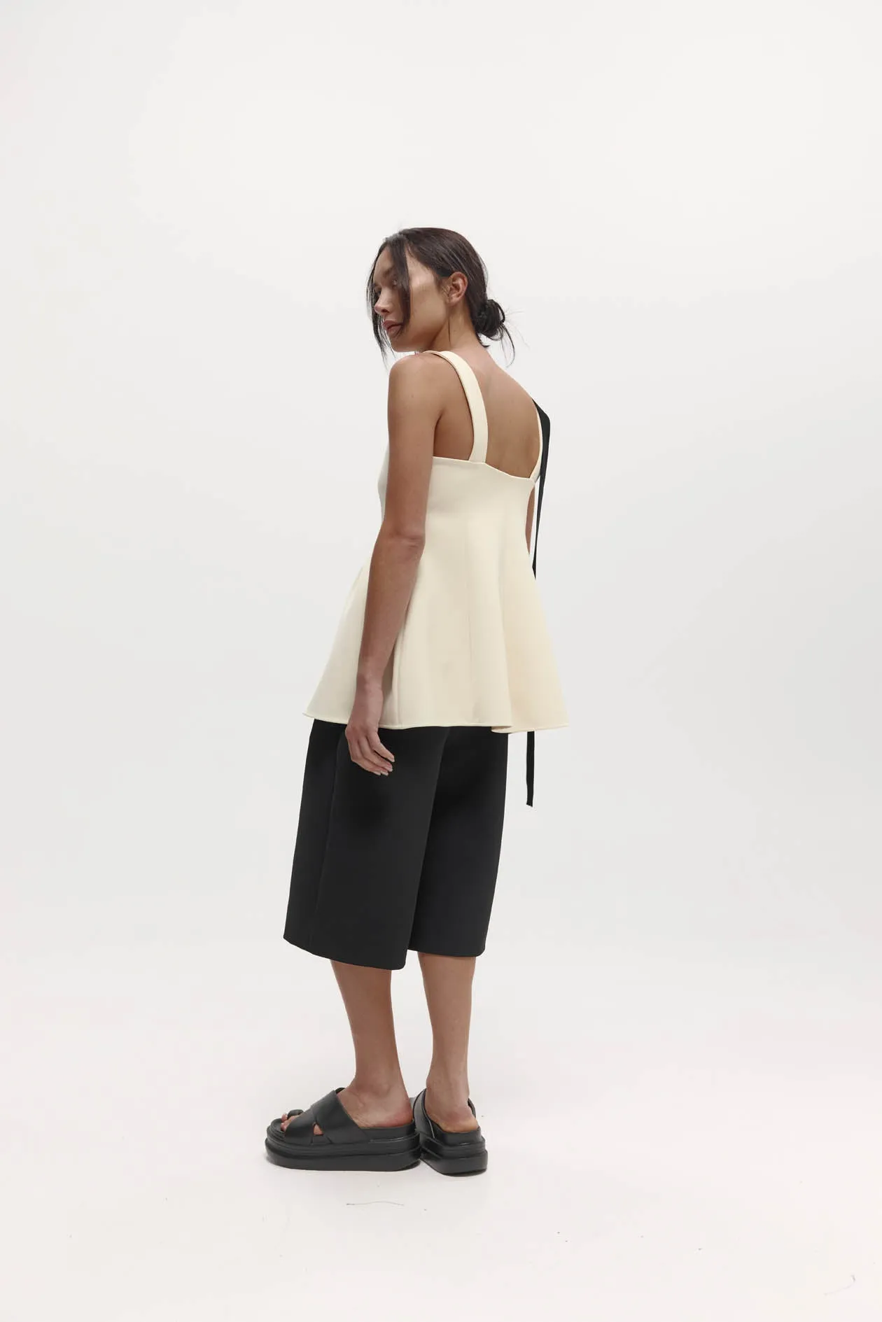 Lucinda Top in Bonded Suiting sold by Harris Tapper product image thumbnail 4