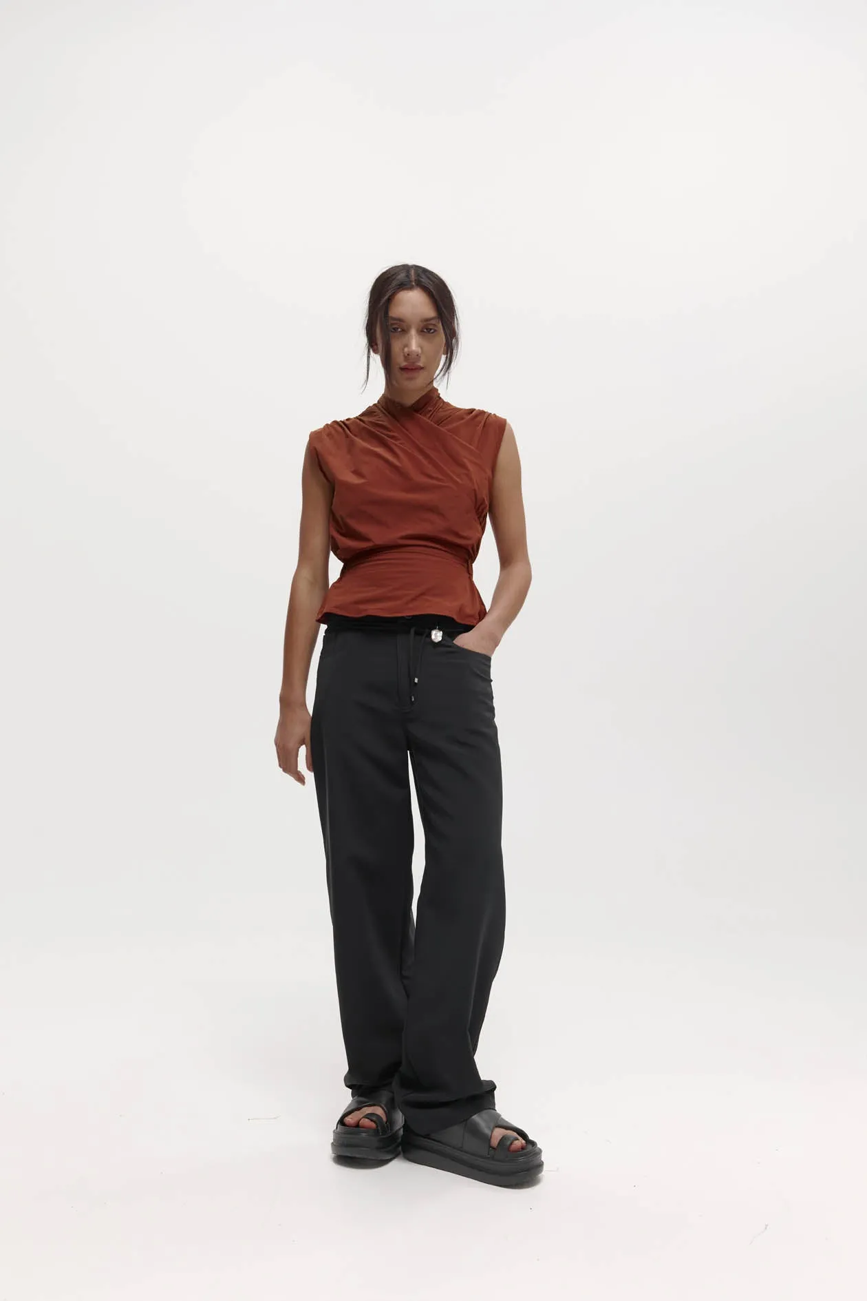 Chaimberlain Top in Stretch Nylon sold by Harris Tapper product image thumbnail 3