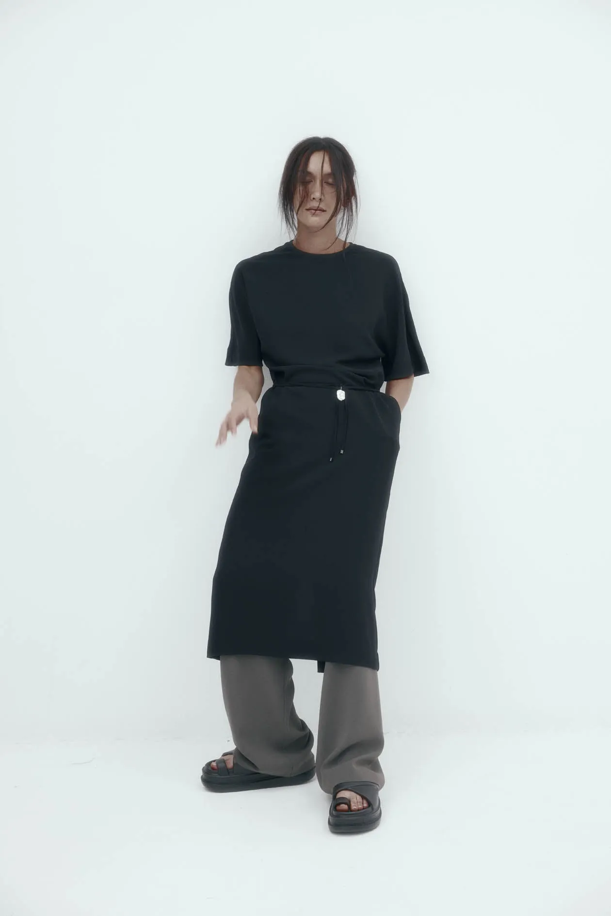 Dennison Dress in Drape Suiting sold by Harris Tapper product image thumbnail 2