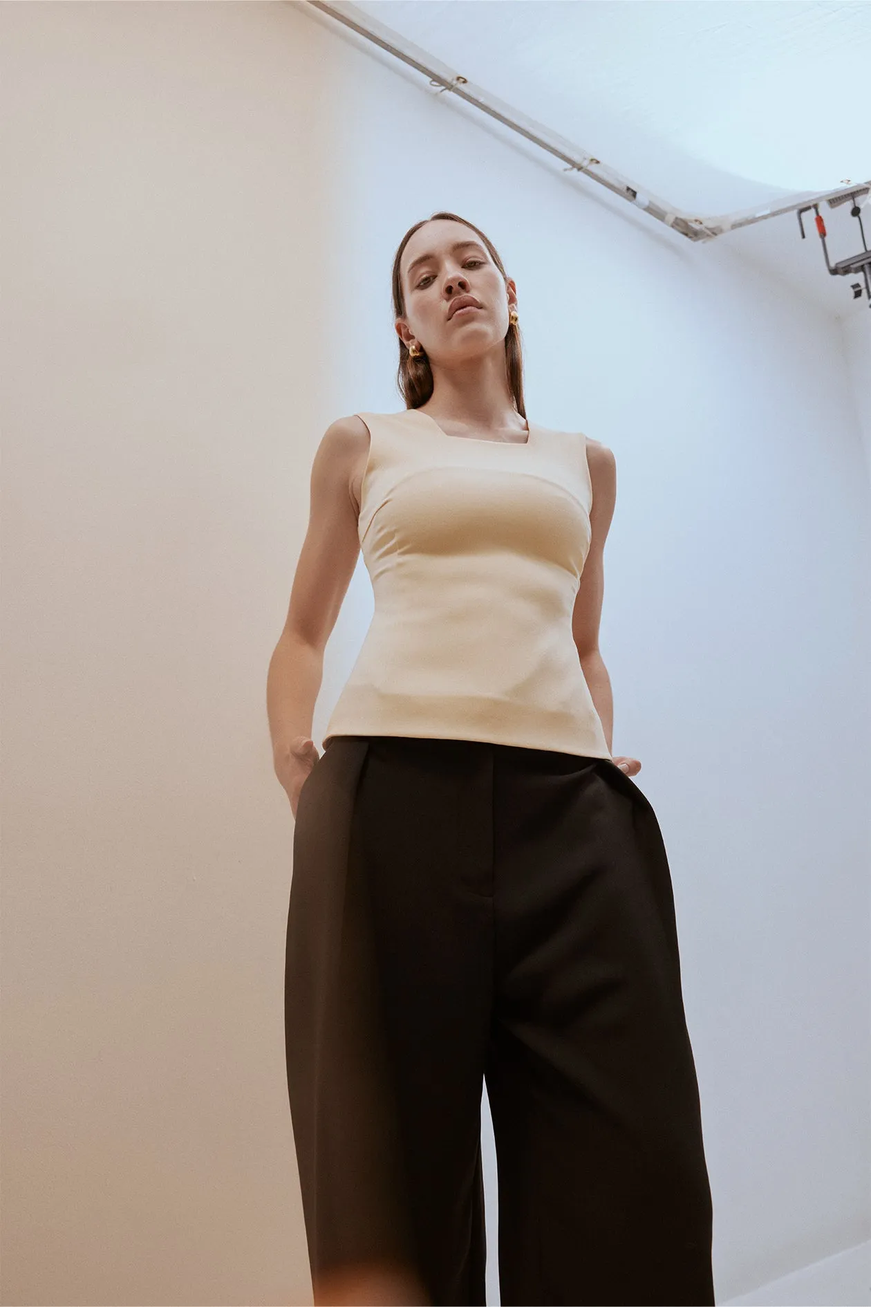 Antonia Top Peach sold by Harris Tapper