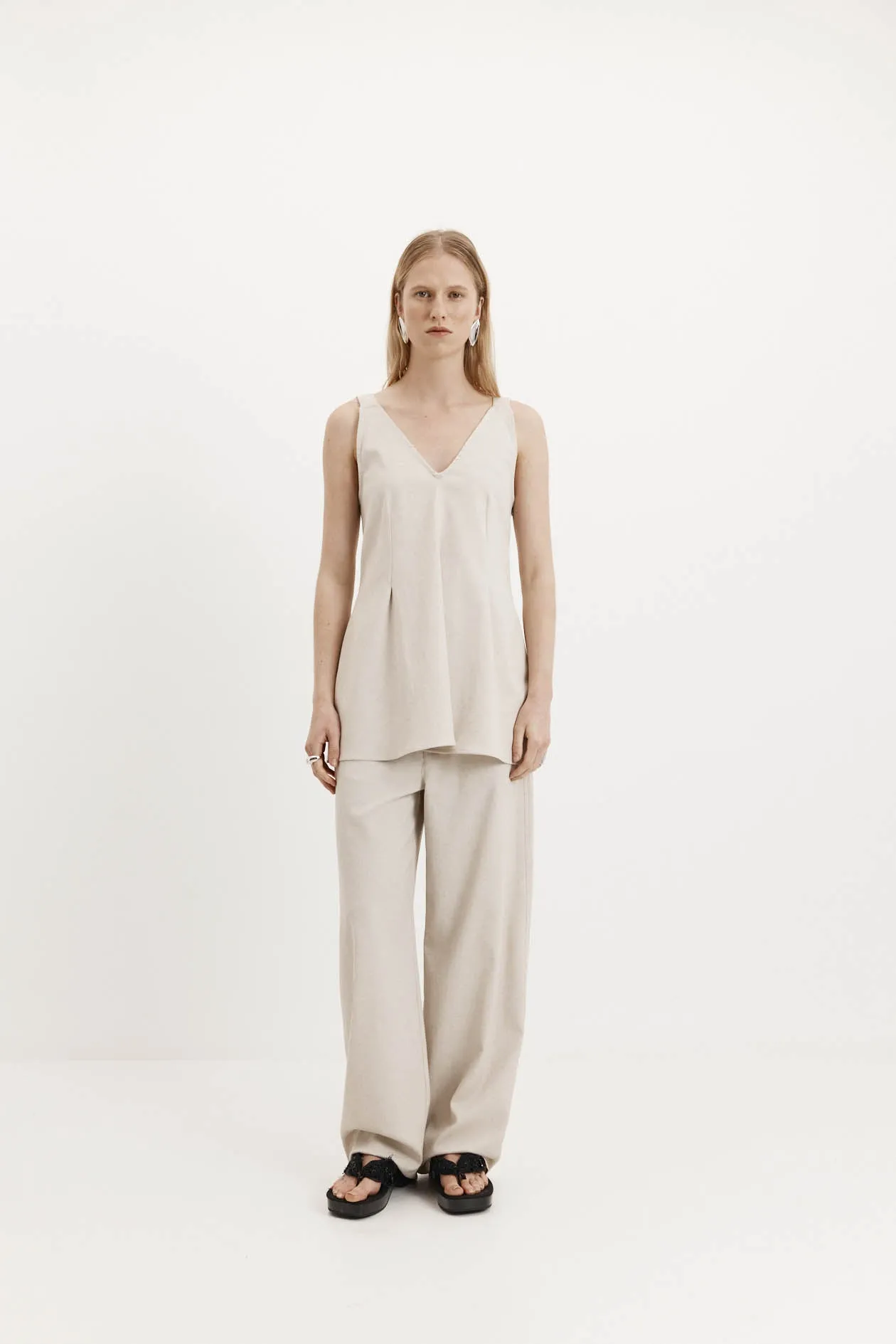 Lucinda Top in Summer Suiting sold by Harris Tapper product image thumbnail 3