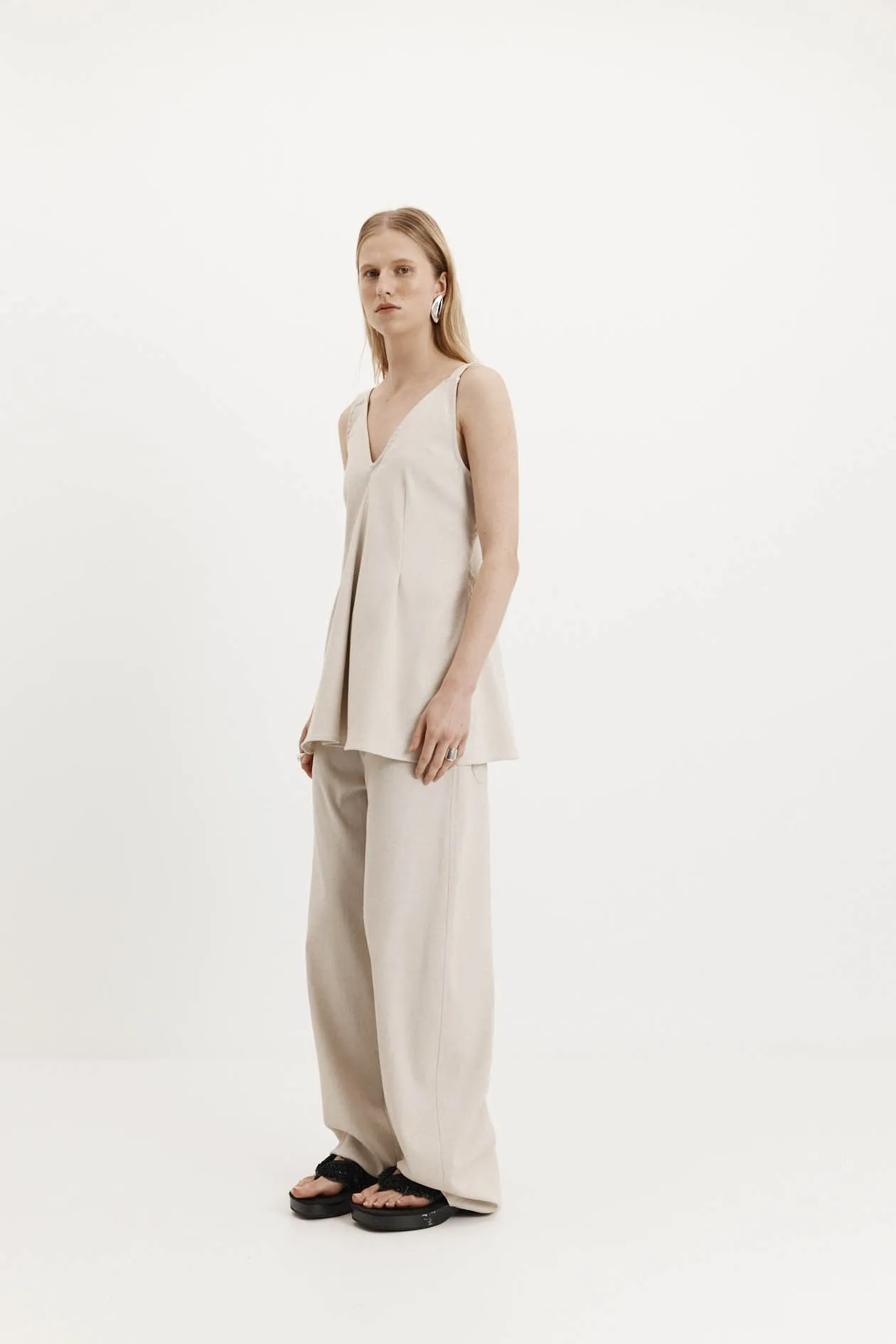 Lucinda Top in Summer Suiting sold by Harris Tapper product image thumbnail 4