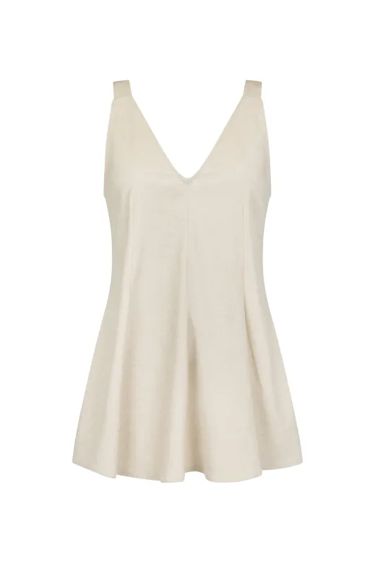 Lucinda Top in Summer Suiting sold by Harris Tapper