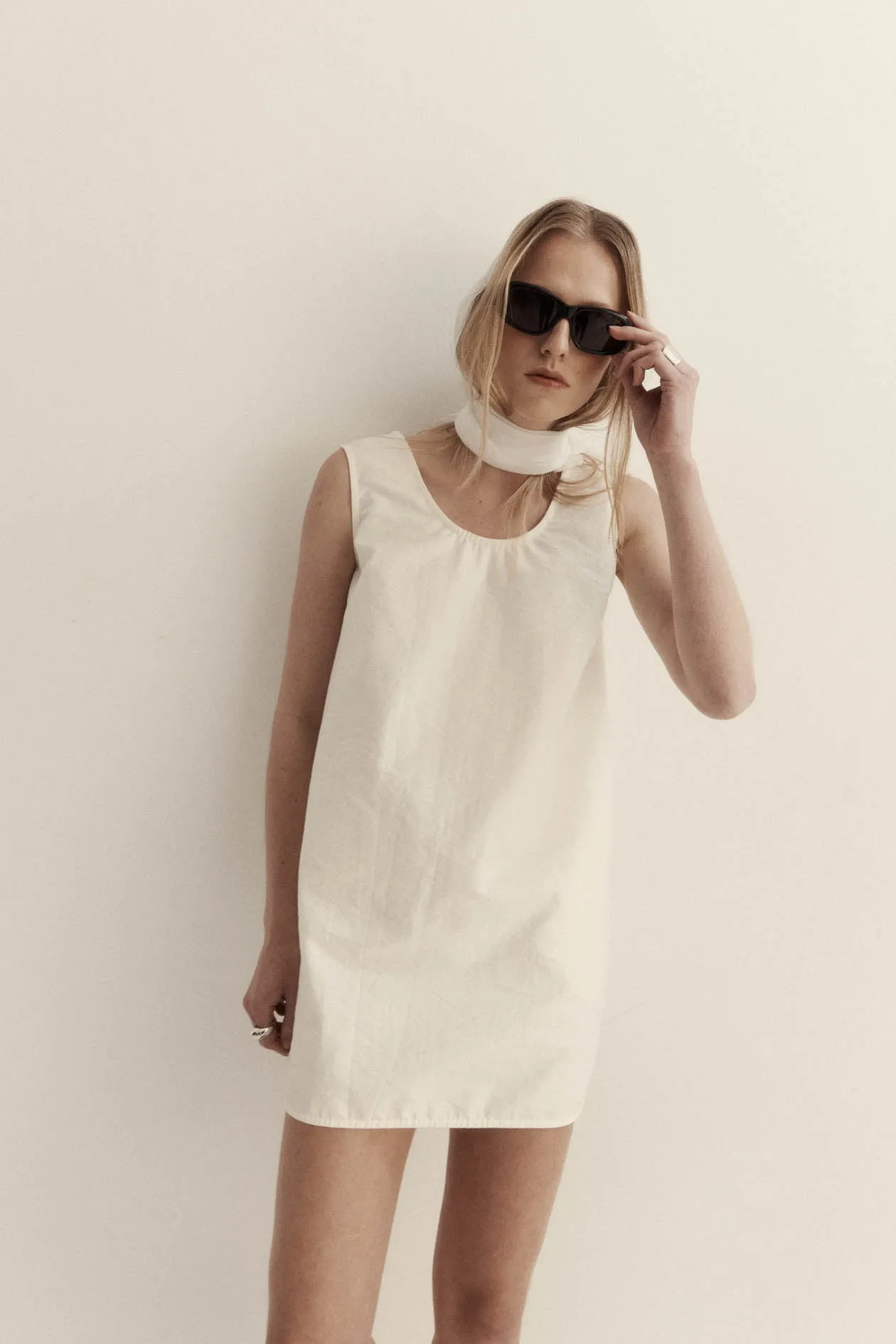 Gigi Mini Dress in Washed Cotton sold by Harris Tapper product image thumbnail 2