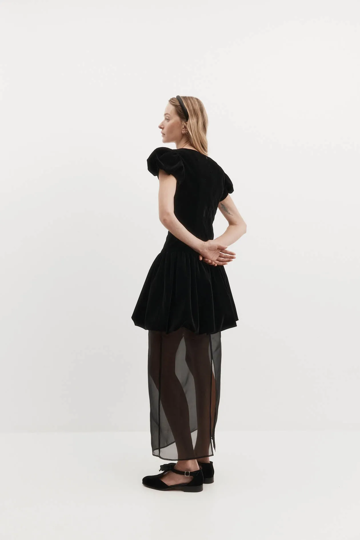 Macy Dress in Velvet sold by Harris Tapper product image thumbnail 5