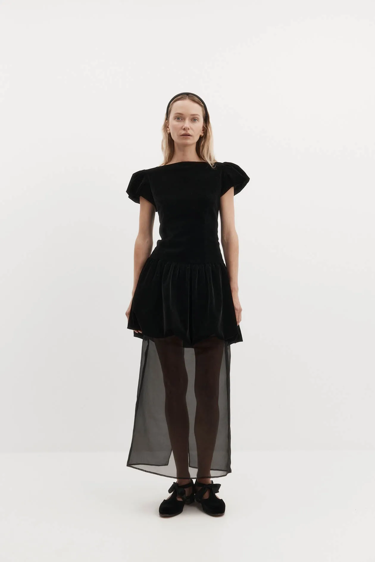 Macy Dress in Velvet sold by Harris Tapper product image thumbnail 3