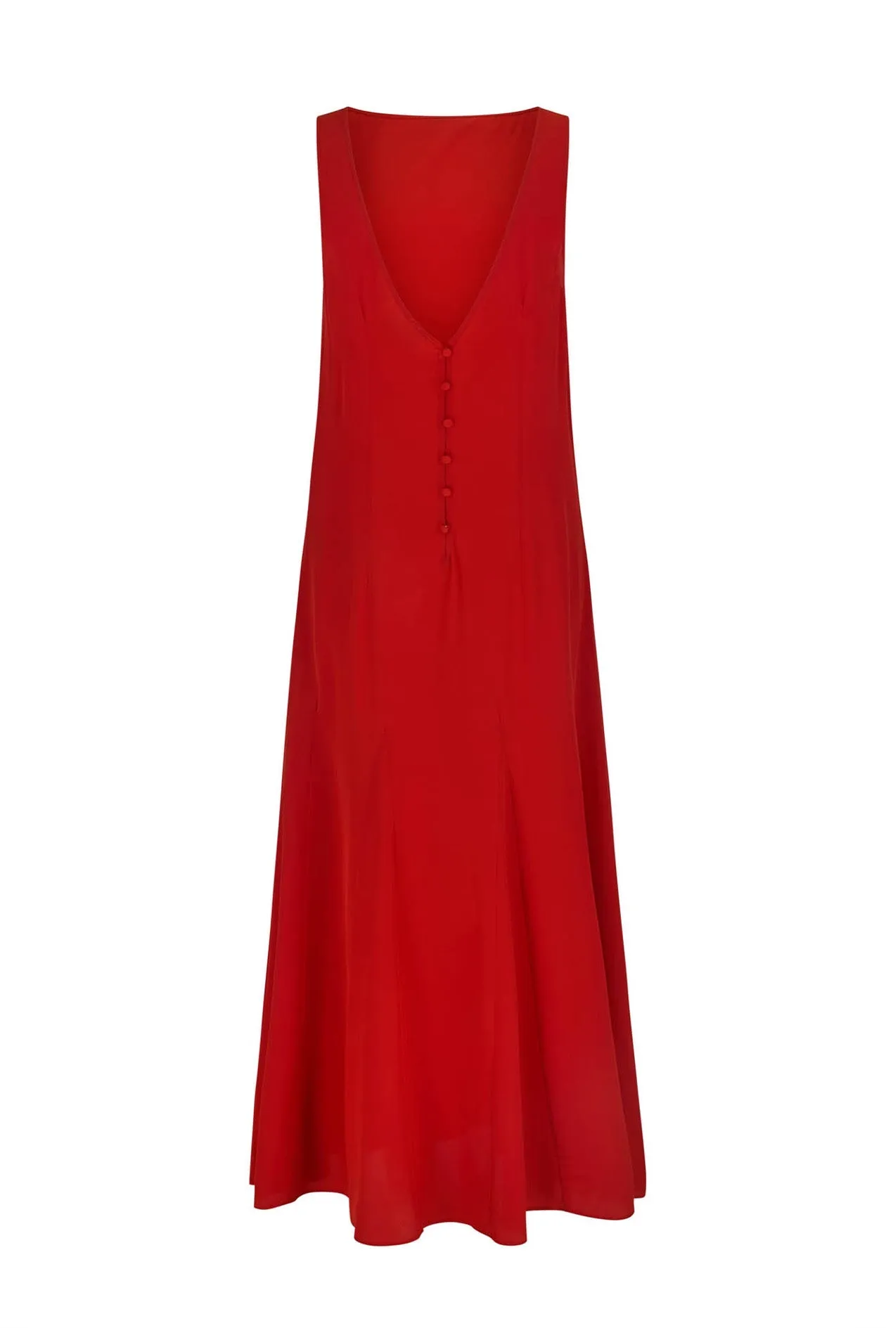 Godet Dress in Silk Crepe de Chine sold by Harris Tapper product image thumbnail 5