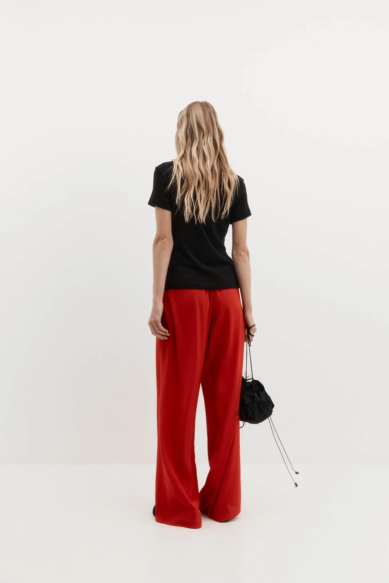 Irving Trouser in Silk Crepe de Chine sold by Harris Tapper product image thumbnail 5