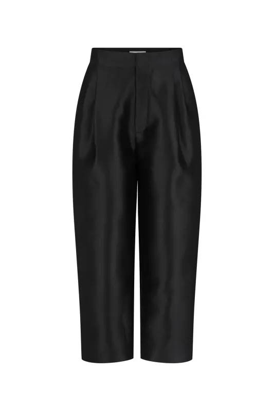 Colleen Trouser in Satin Twill made by Harris Tapper