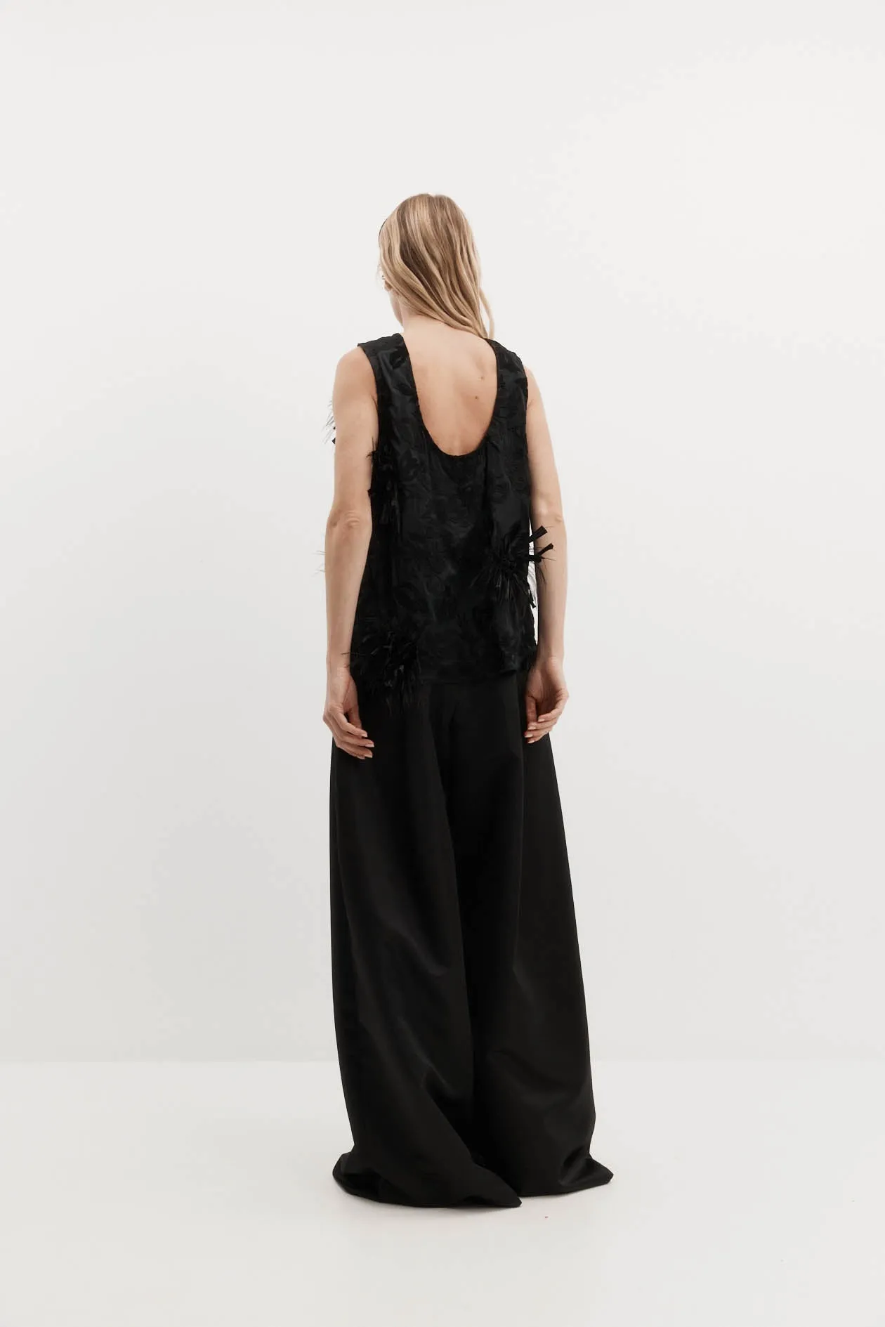 Gigi Top in Feathered Embroidery sold by Harris Tapper product image thumbnail 5