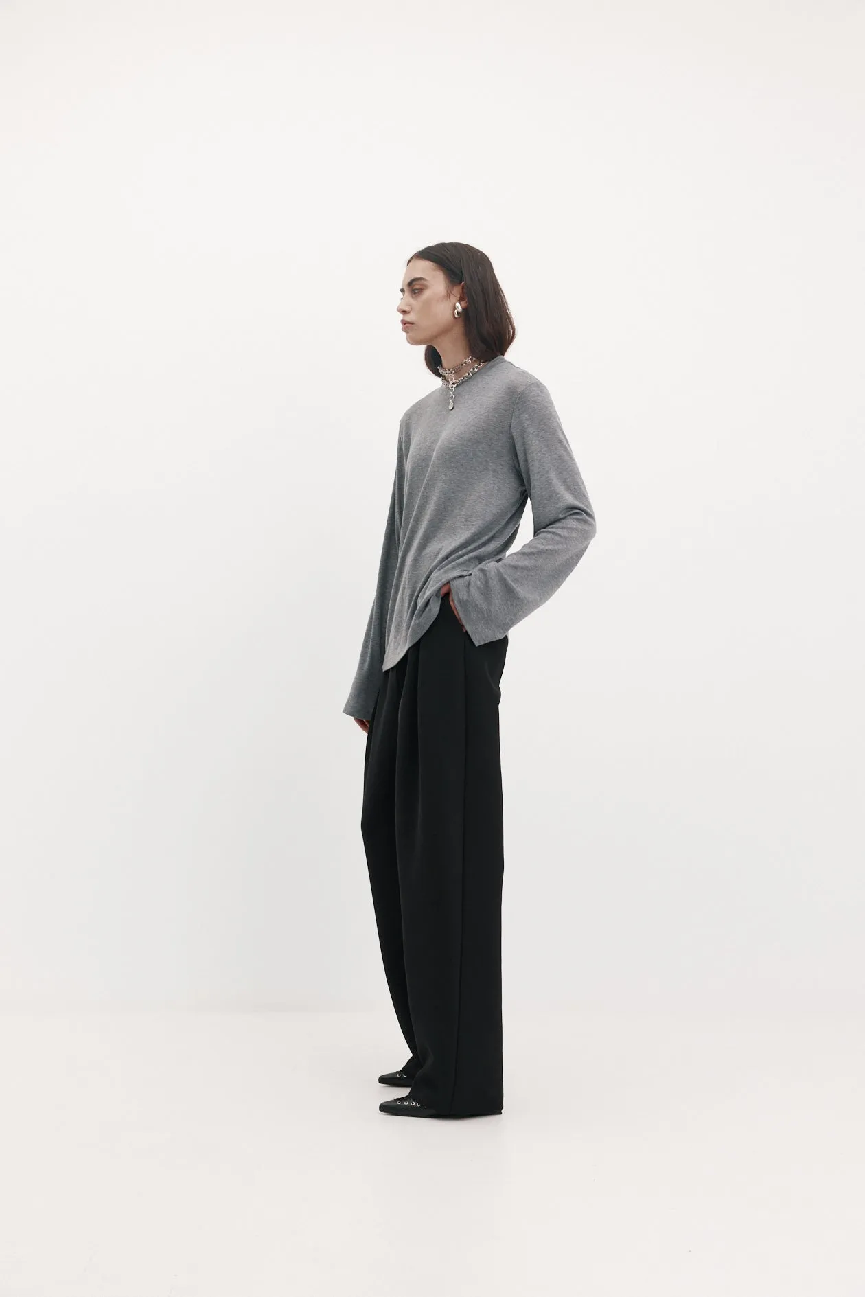 Sacha T-Shirt in Tencel Wool sold by Harris Tapper product image thumbnail 3