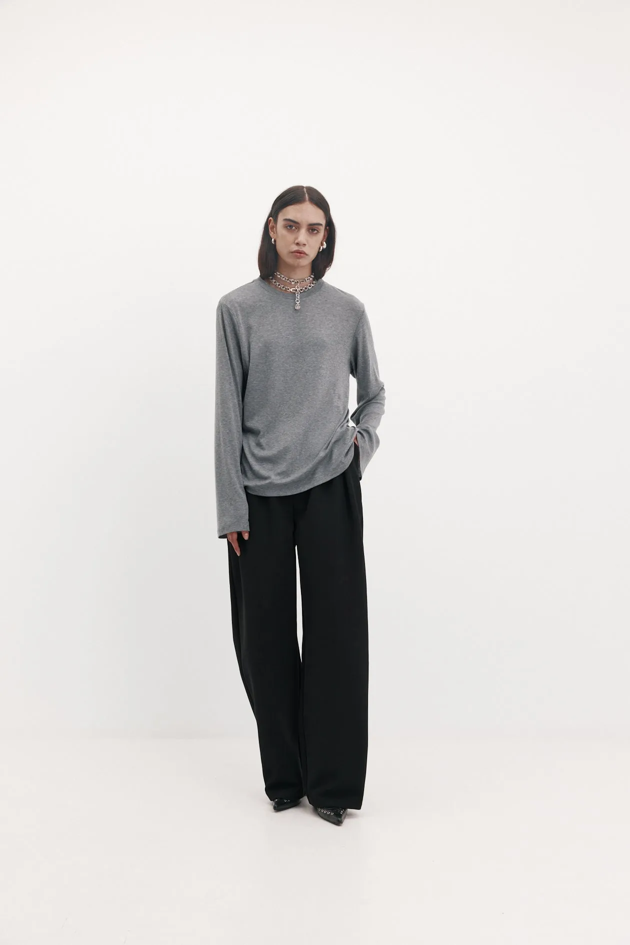 Sacha T-Shirt in Tencel Wool sold by Harris Tapper product image thumbnail 2