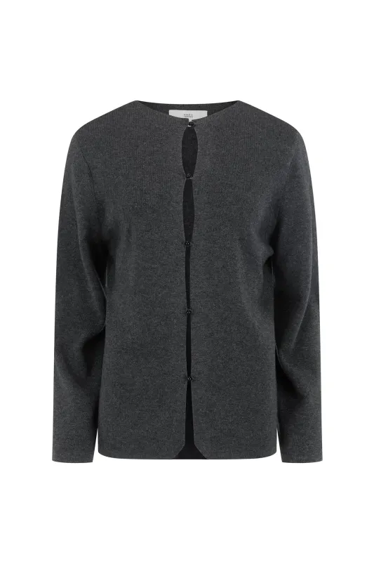 Violetta Cardigan in Wool Cashmere made by Harris Tapper