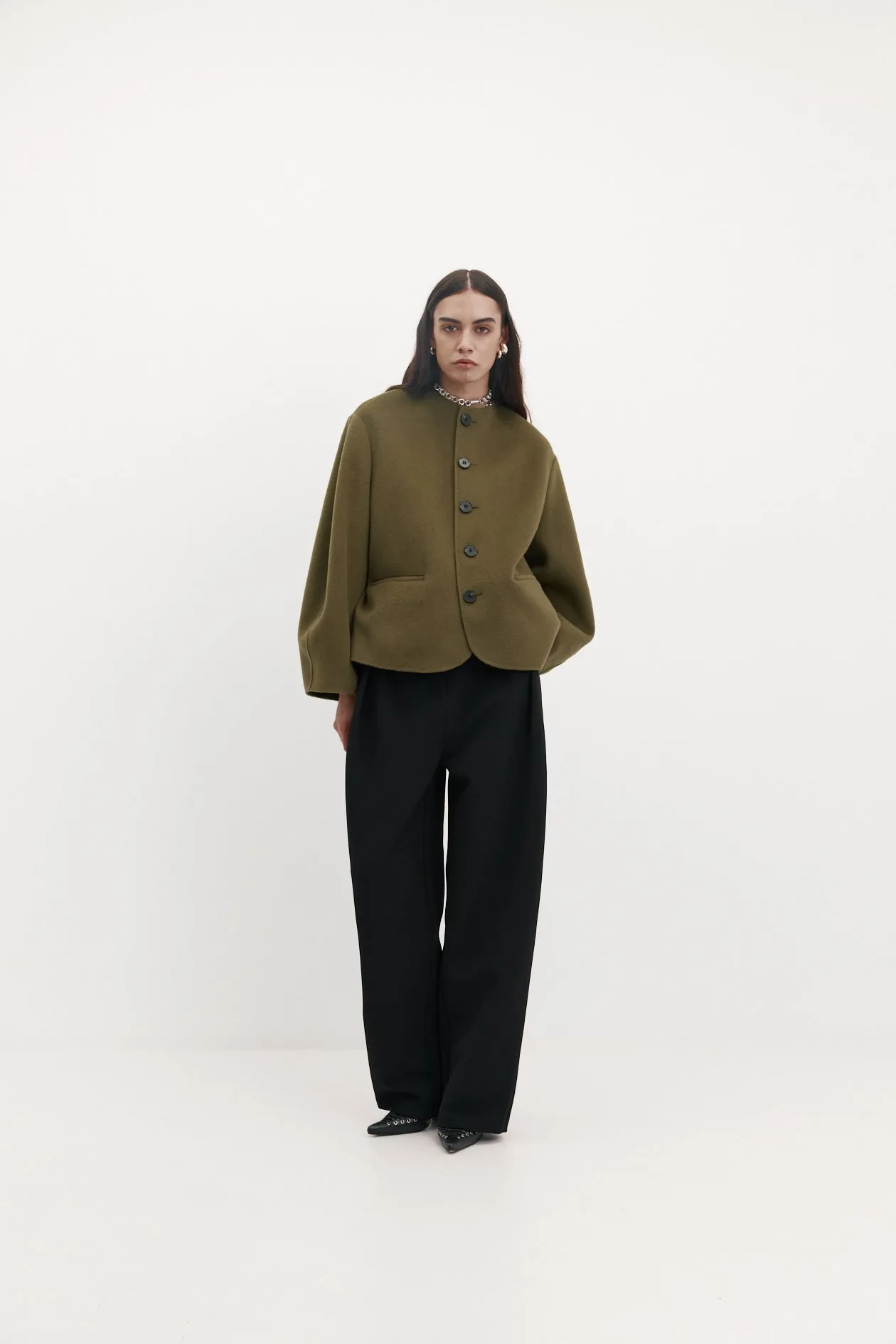 Angelo Jacket in Lambs Wool sold by Harris Tapper product image thumbnail 2